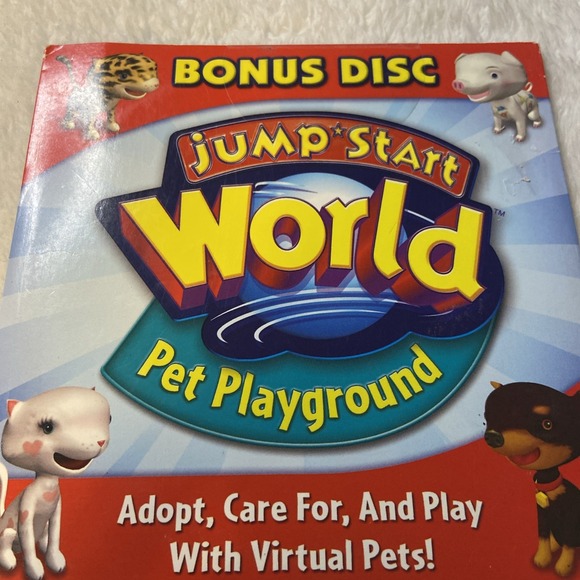 Pet‎ Playground Virtual Pets Cats Dogs PC Bonus Disc Sealed Jump Start World - Picture 2 of 7
